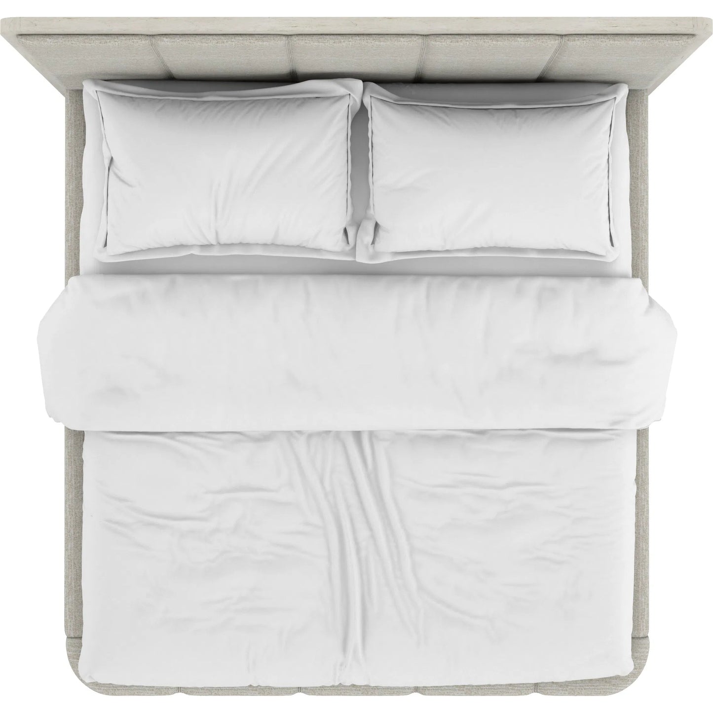 003 SI-2356190,SI-2356191 | Additional Silo | Ashlar Upholstered Panel Bed by A.R.T. Furniture in bisque, ecru. Made from parawood solids, birch veneers, foam, fabric in a transitional style.