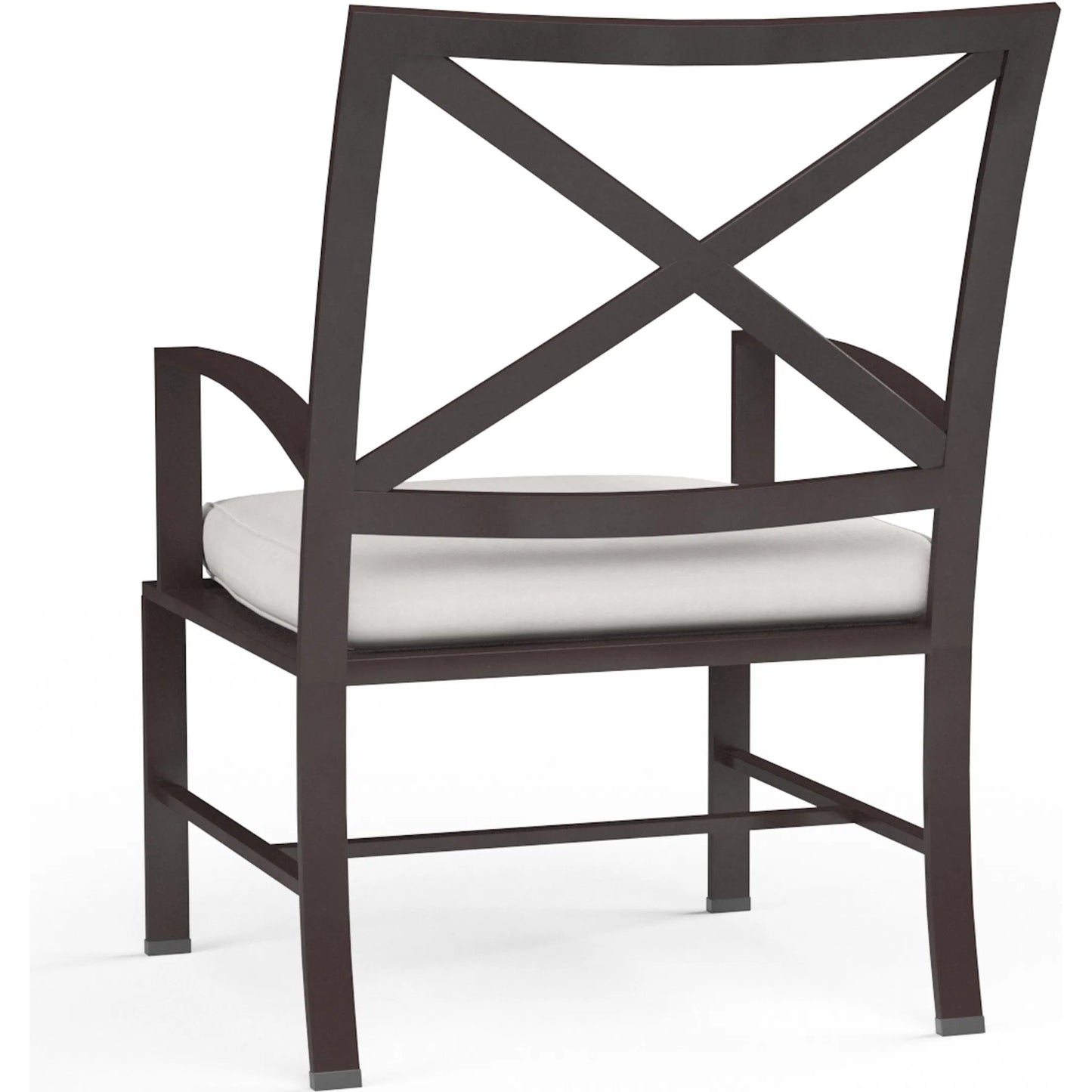 003 SI-2166997 | Additional Silo | La Outdoor Jolla Dining Chair by Sunset West in espresso. Made from aluminum in a modern style.