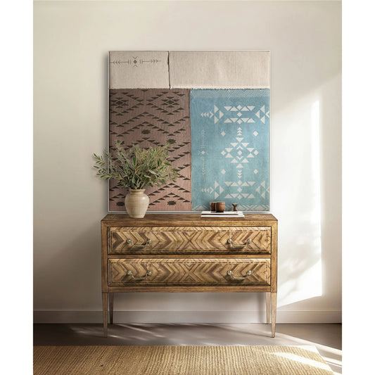 Montclaire Accent Chest by Jonathan Charles in medium argentinian walnut. Made from main ofram veneer in a unique style.