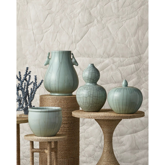 Limay Drinks Table by Currey and Company in natural rope, clear. Made from wrought iron, abaca rope, wood, glass in a coastal style.