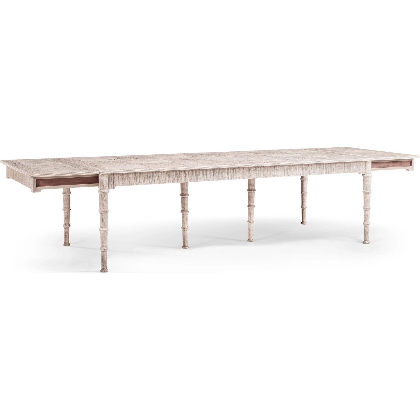 002 SI-2462565 | Additional Silo | 100" Bywater Extending Dining Table by Jonathan Charles in washed acacia. Made from acacia in a transitional style.