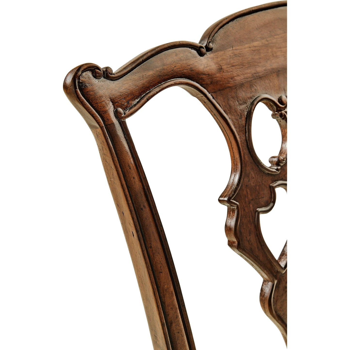 006 SI-1991035 | Additional Silo | Buckingham Chippendale Mahogany Side Chair by Jonathan Charles in medium antique mahogany. Made from acacia in a traditional style.