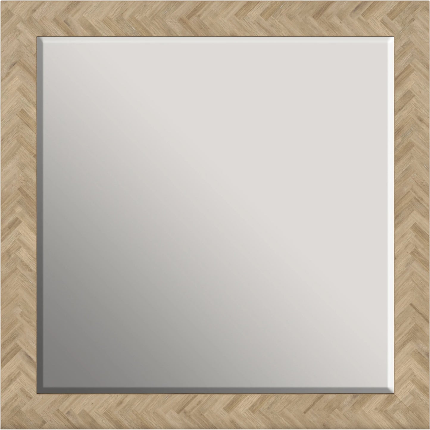 001 SI-2155761 | Primary Silo | Garrison Square Mirror by A.R.T. Furniture in brown and washed oak. Made from parawood solids with ash embossing, white oak veneers, glass in a cottage & farmhouse style.
