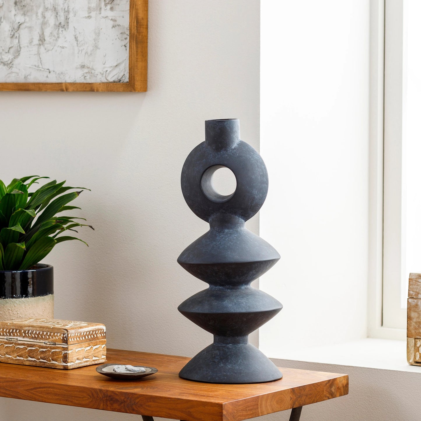 005 SI-1893638 | Lifestyle | Yagya - 31385 by Surya in brushed,matte. Made from ceramic in a eclectic & global style.