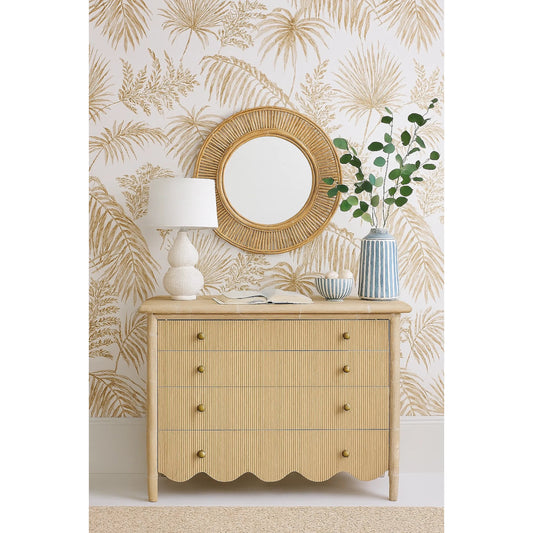 Haven Bachelor's Chest by A.R.T. Furniture in sun oak. Made from parawood solids, oak veneer in a unique style.