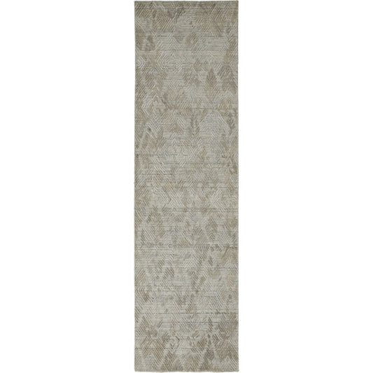 Elias Rug - 6718F by Feizy in gray, taupe. Made from viscose, wool in a unique style.