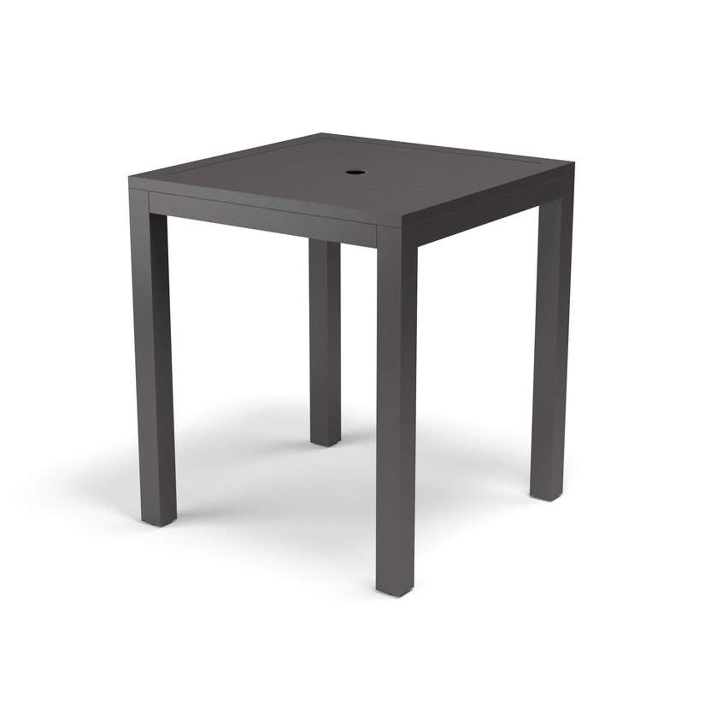 001 SI-2166678 | Primary Silo | Vegas Outdoor Pub Table by Sunset West in graphite. Made from aluminum in a modern style.