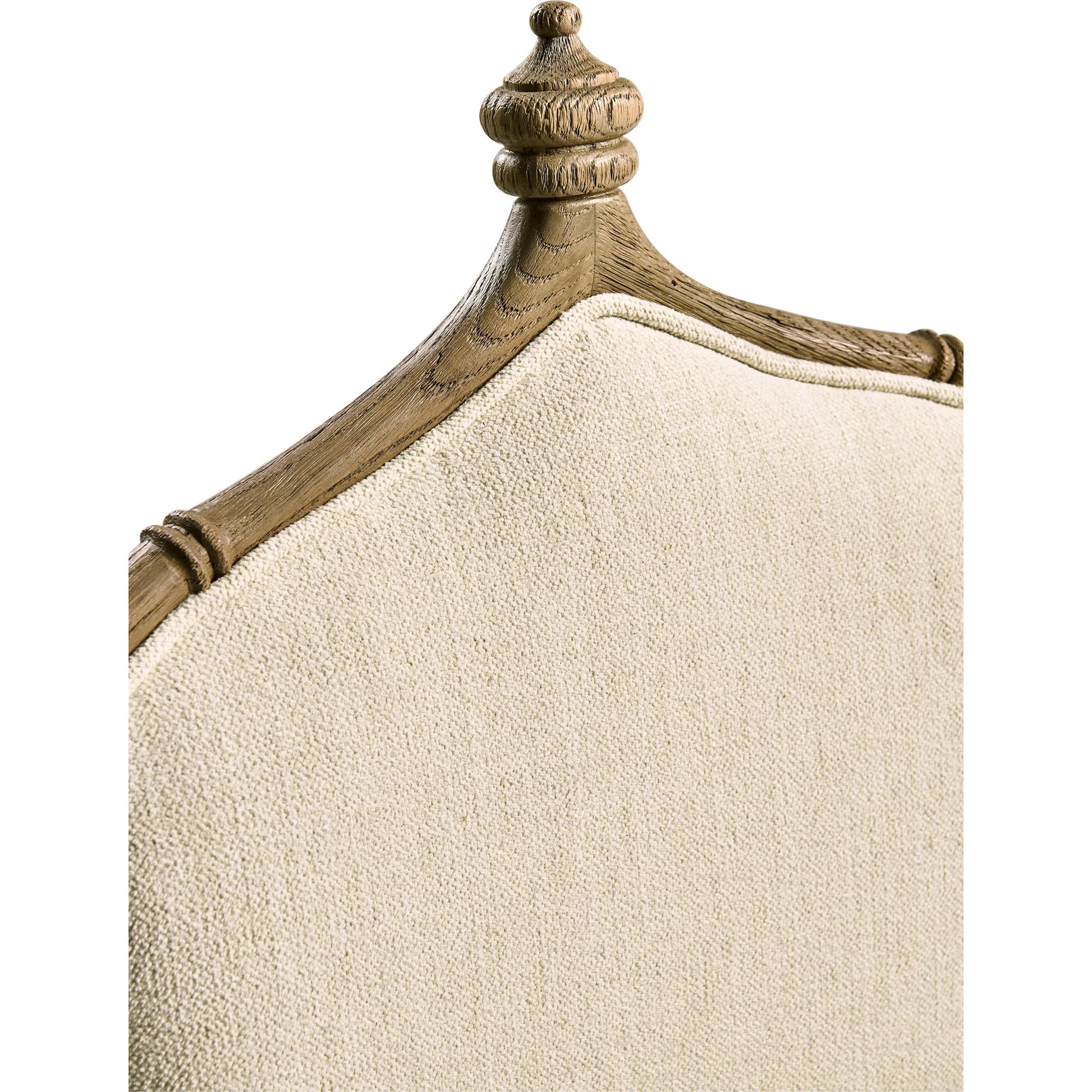 Baronial Dining Side Chair by Jonathan Charles in blue and blue faded oak. Made from oak, fabric in a traditional style.