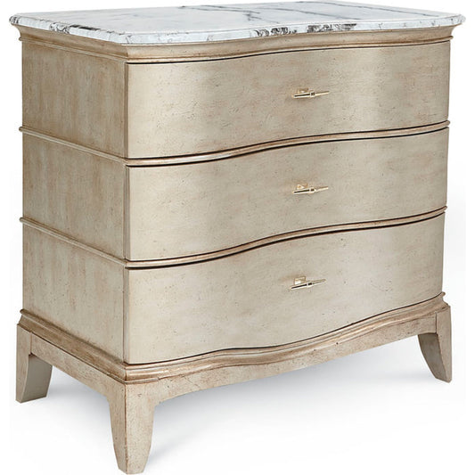 001 SR-882085 | Primary Silo | Starlite Bachelor Chest by A.R.T. Furniture in silver and peri. Made from parawood solids, primavera veneer in a transitional style.