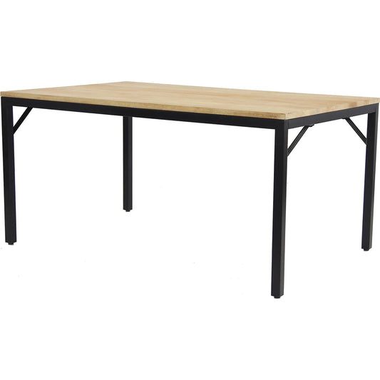 Flynn Dining Table by LH Imports in natural, black. Made from unique in a modern style.