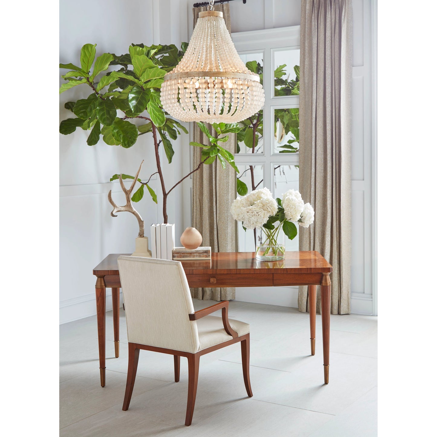 012 SI-1991092 | Lifestyle | Toulouse Arm Chair by Jonathan Charles in walnut. Made from walnut in a modern style.