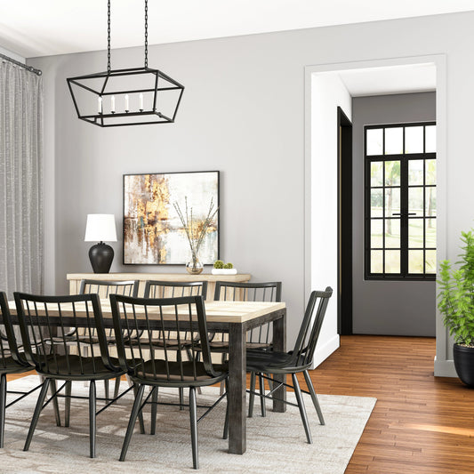 Frame Windsor Arm Chair (Set of 2) by A.R.T. Furniture in black and black. Made from ash & poplar solid, plank-effect flakey & quarter-sawn oak veneer in a cottage & farmhouse style.