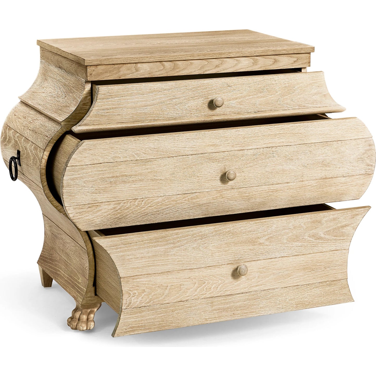 002 SI-2186351 | Additional Silo | Gatcombe Bombe Chest by Jonathan Charles in light brown and whitewashed acacia. Made from acacia in a modern style.