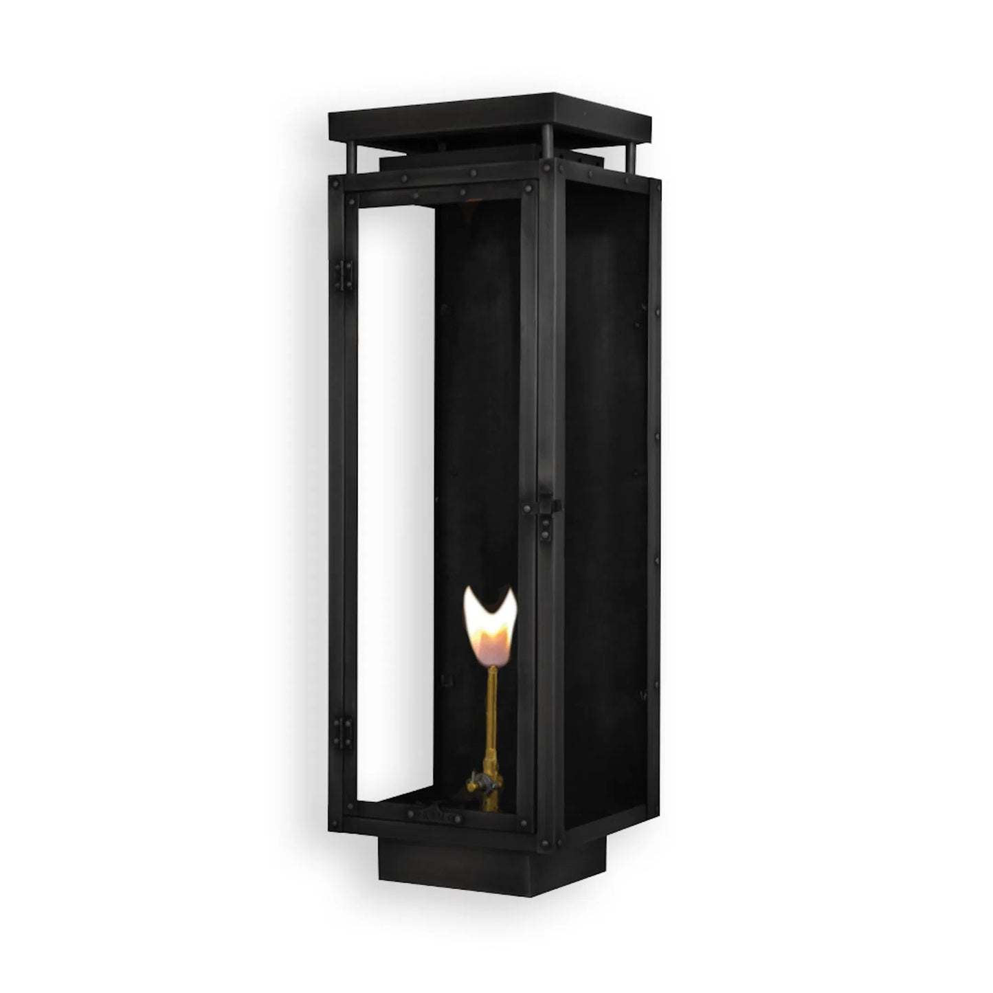 001 SI-2446754 | Primary Silo | Yorkshire Gas Lantern by Primo Lighting in midnight black. Made from copper in a unique style.
