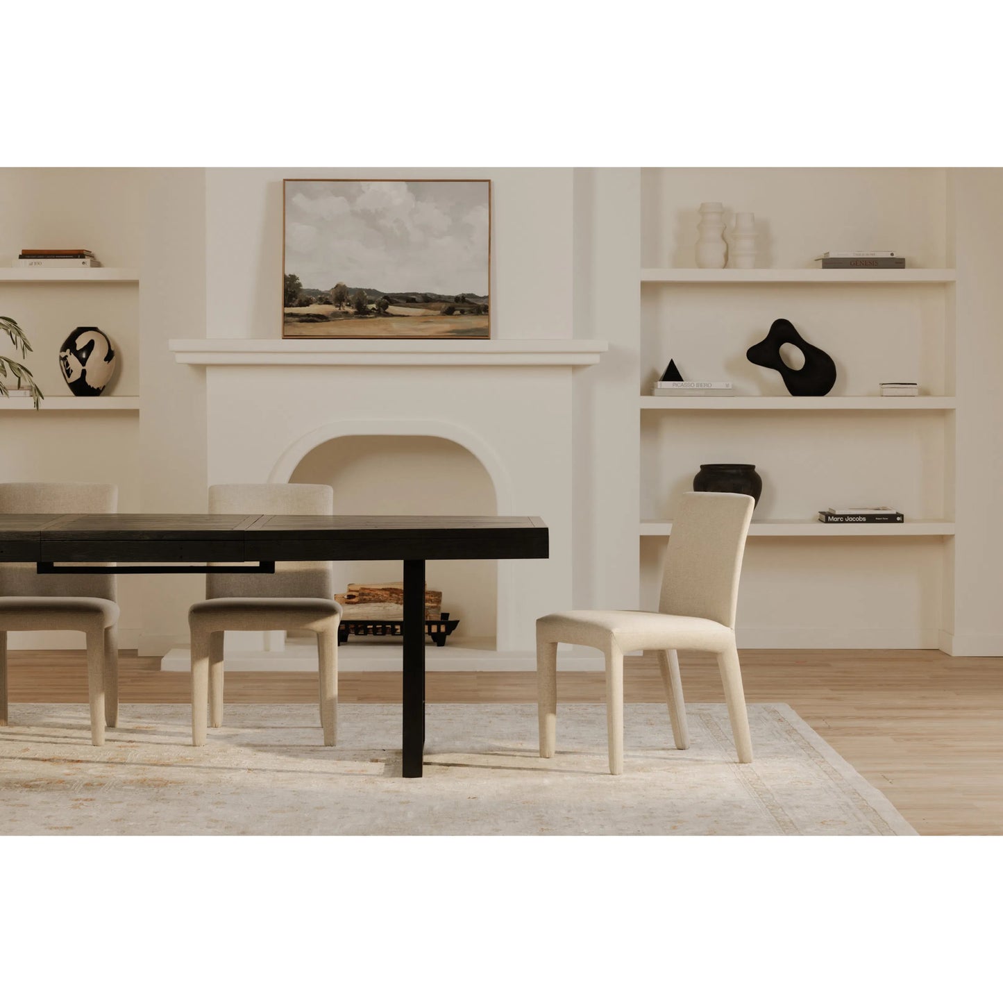 016 SI-2368216 | Lifestyle | Monte Dining Chair (Set of 2) by Moe's Home Collection. Made from upholstery: 100% polyester, iron frame, foam, plywood in a transitional style.