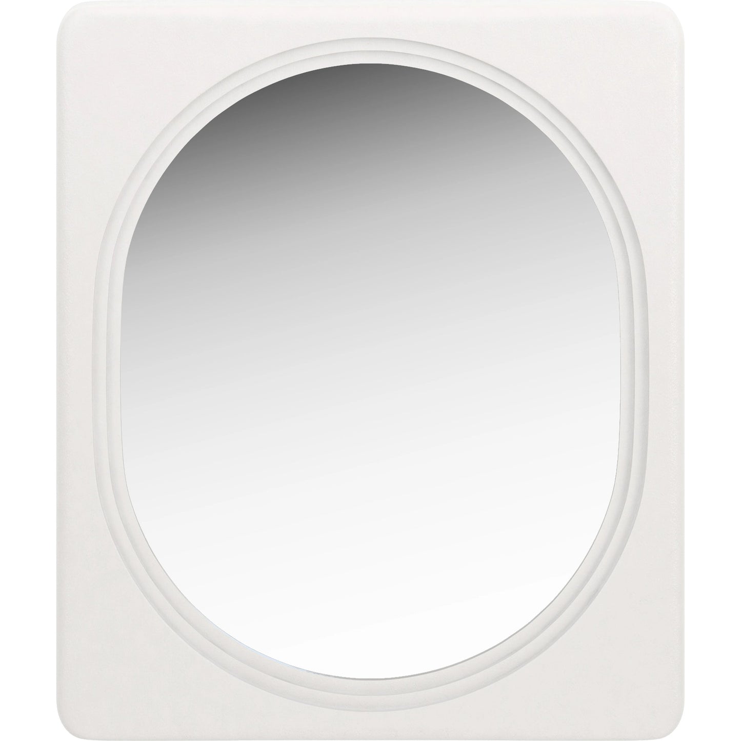 002 SI-2065171 | Additional Silo | Portico Landscape Mirror by A.R.T. Furniture in white plaster. Made from parawood solids, resin, glass in a modern style.