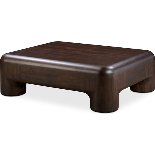000 SI-2254005 | Primary Silo | Rowan Coffee Table by Moe's Home Collection in walnut. Made from solid acacia in a traditional style.