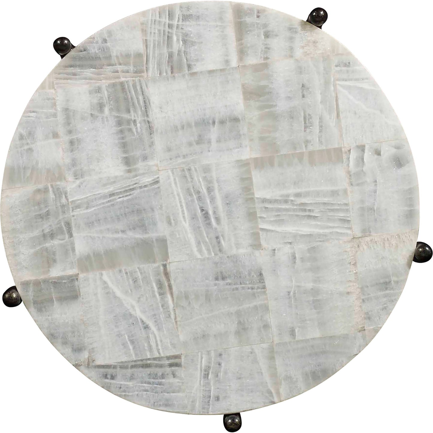 002 SI-1749170 | Additional Silo | Blythe Accent Table by Hooker Furniture in black, white onyx. Made from metal with white onyx in a modern style.