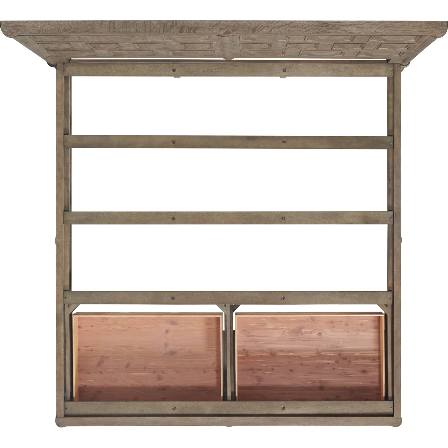 002 SI-2356203 | Additional Silo | Reforma Panel Bed by A.R.T. Furniture in tapenade. Made from parawood solids, random match flaky oak veneers in a traditional style.