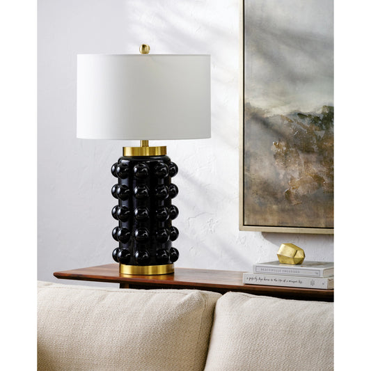 Yume Accent Table Lamp - 535854 by Surya in platedpaintedplated. Made from glass, iron, linen in a modern style.