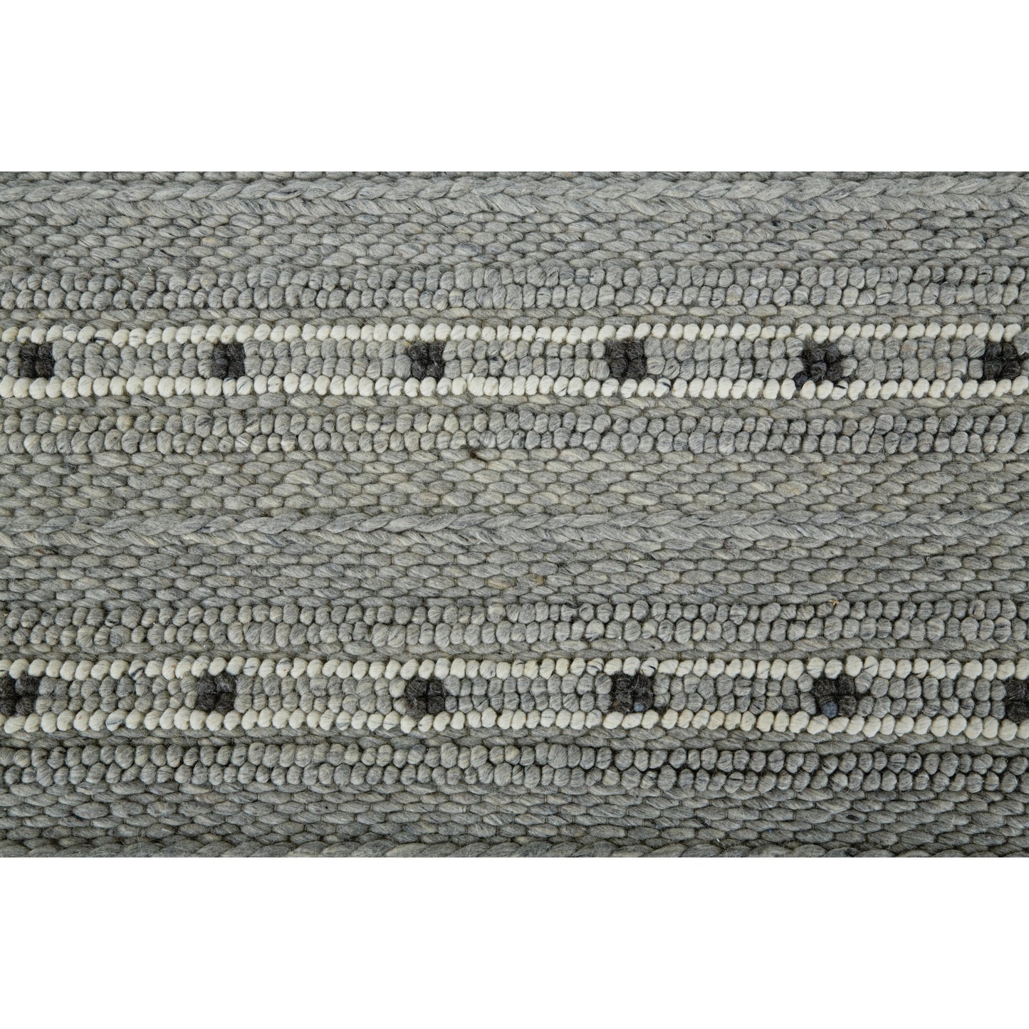 004 SI-2159035,SI-2159308 | Closeup | Cicero Transitional Stripes Rug - T15T8006 by Thom Felicia by Feizy Rugs in gray, black, white. Made from wool in a unique style.