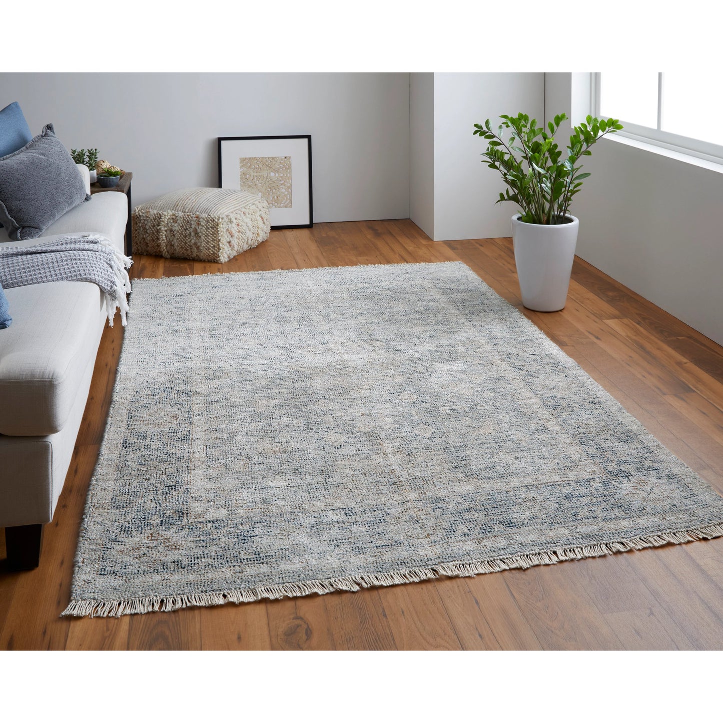 010 SI-1754228,SI-1754229,SI-1754230,SI-1754231,SI-1754232,SI-1754233 | Lifestyle | Caldwell Transitional Rug - 8799F by Feizy in gray, blue, taupe. Made from wool, viscose in a unique style.