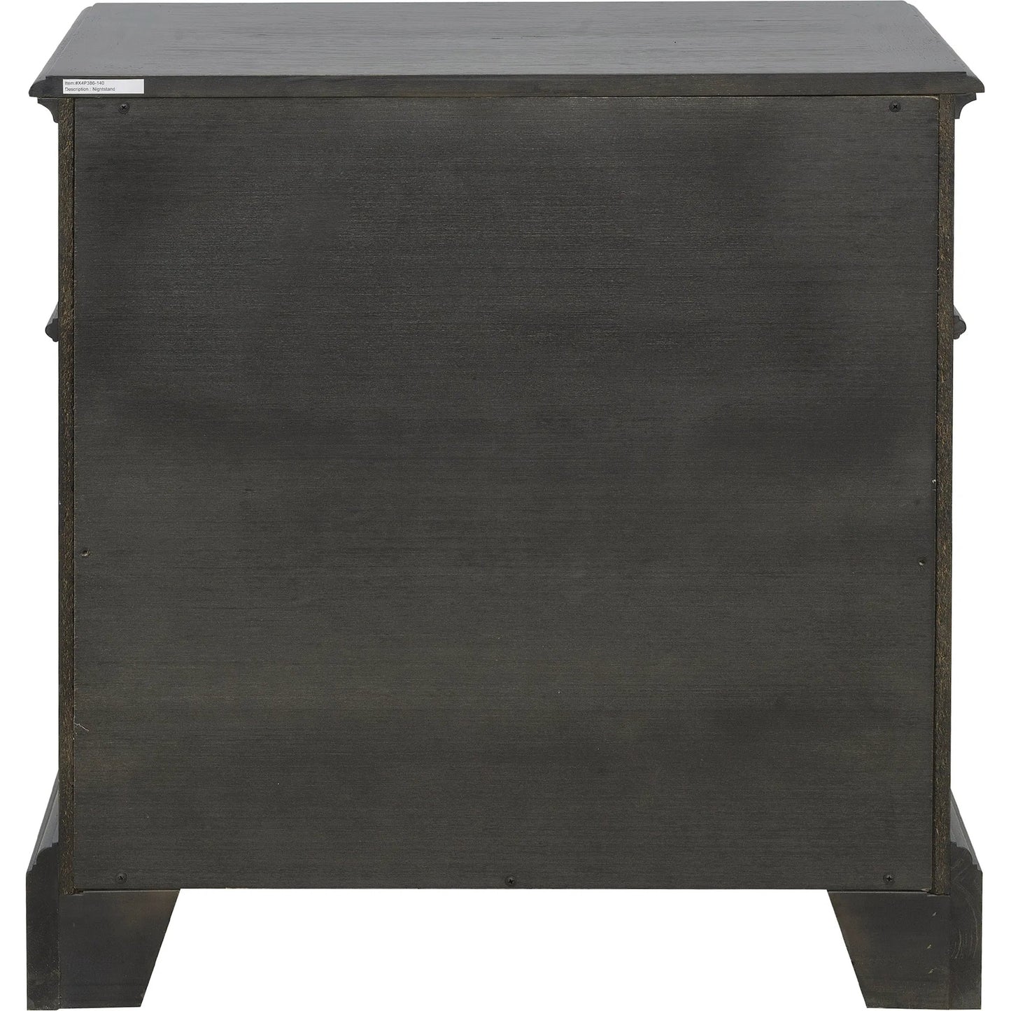 004 SI-2383573 | Additional Silo | Hickory Creek 3 Drawer Nightstand by Pulaski Furniture in brown velvet. Made from split heart cathedral hickory veneers in a unique style.