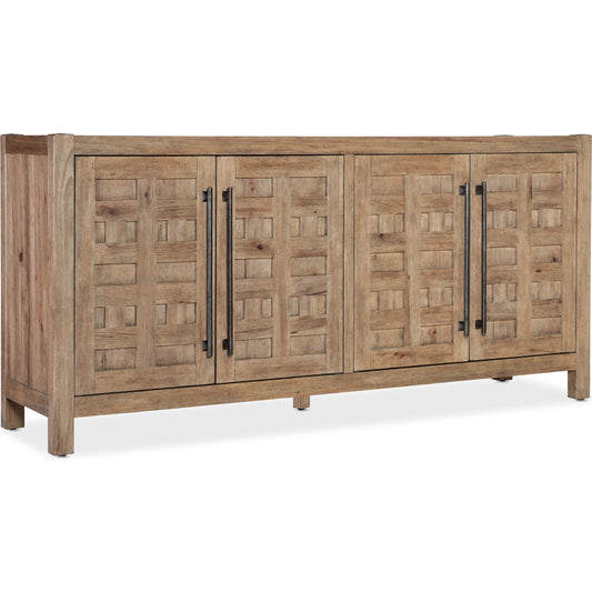 Vineyard Row Buffet by Hooker Furniture in light wood and sonoma. Made from unique in a transitional style.