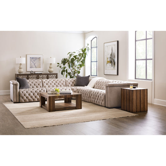 Savion Grandier 5 Piece Sectional by Hooker Furniture. Made from leather in a modern style.