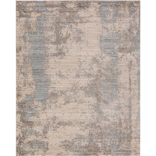 Zein ZEI04 Rug by Jaipur Living in tan, blue. Made from 100% polyester in a unique style.