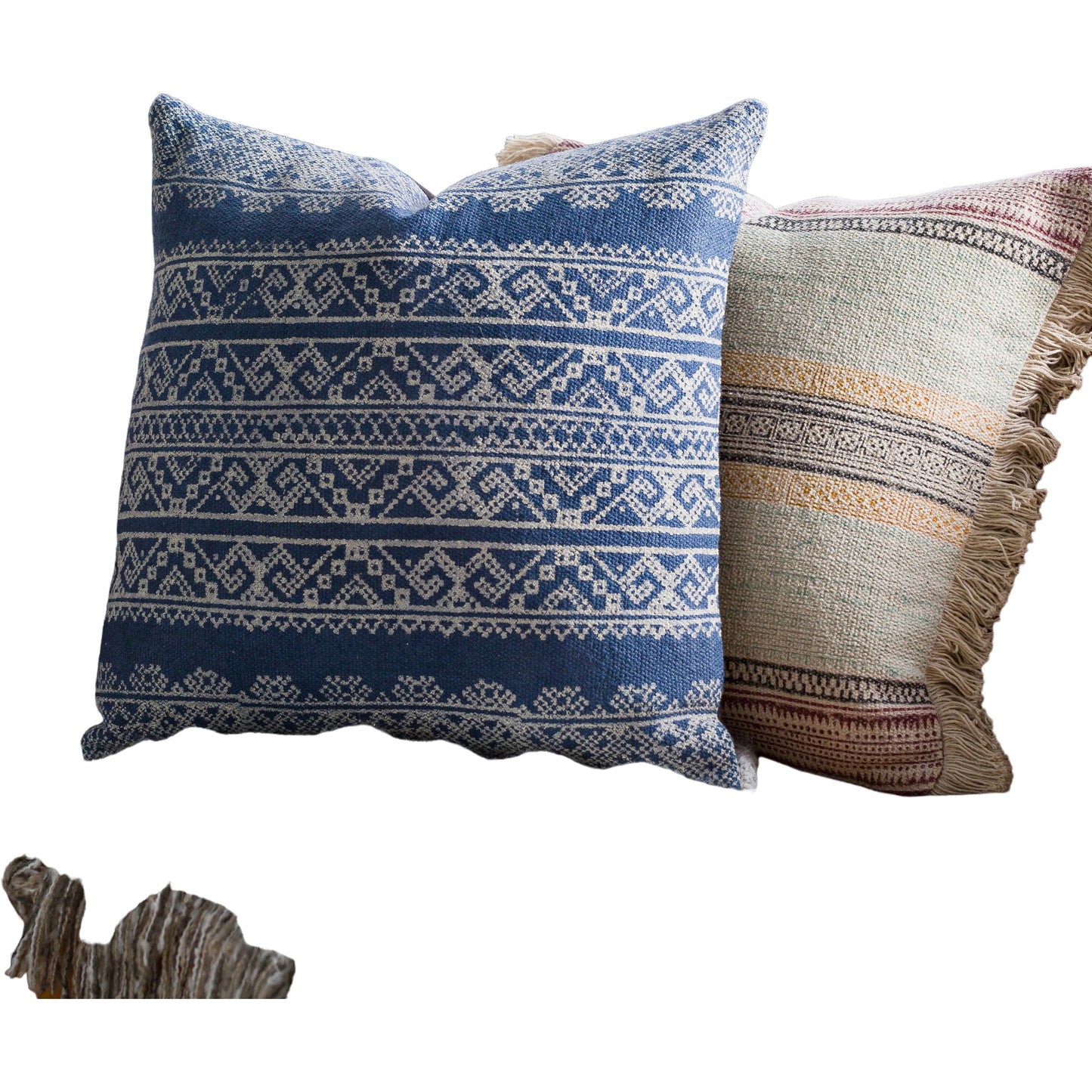 010 SI-1894093,SI-1894094,SI-1894096 | Lifestyle | Zendaya Pillow - 24043 by Surya in dark blue. Made from 100% cotton in a eclectic & global style.