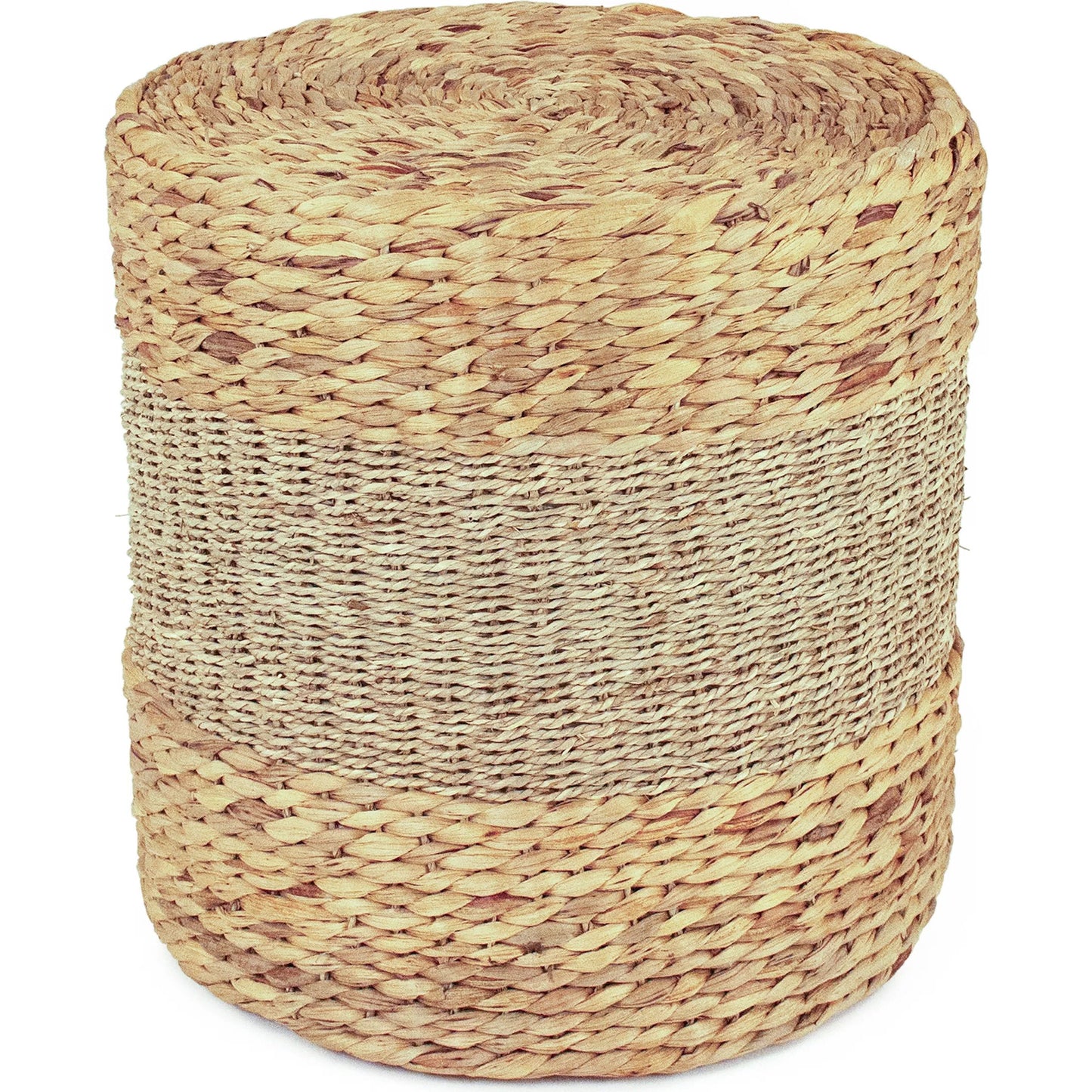 004 SI-2449020 | Additional Silo | Woven Round Ottoman by Zentique. Made from unique in a unique style.