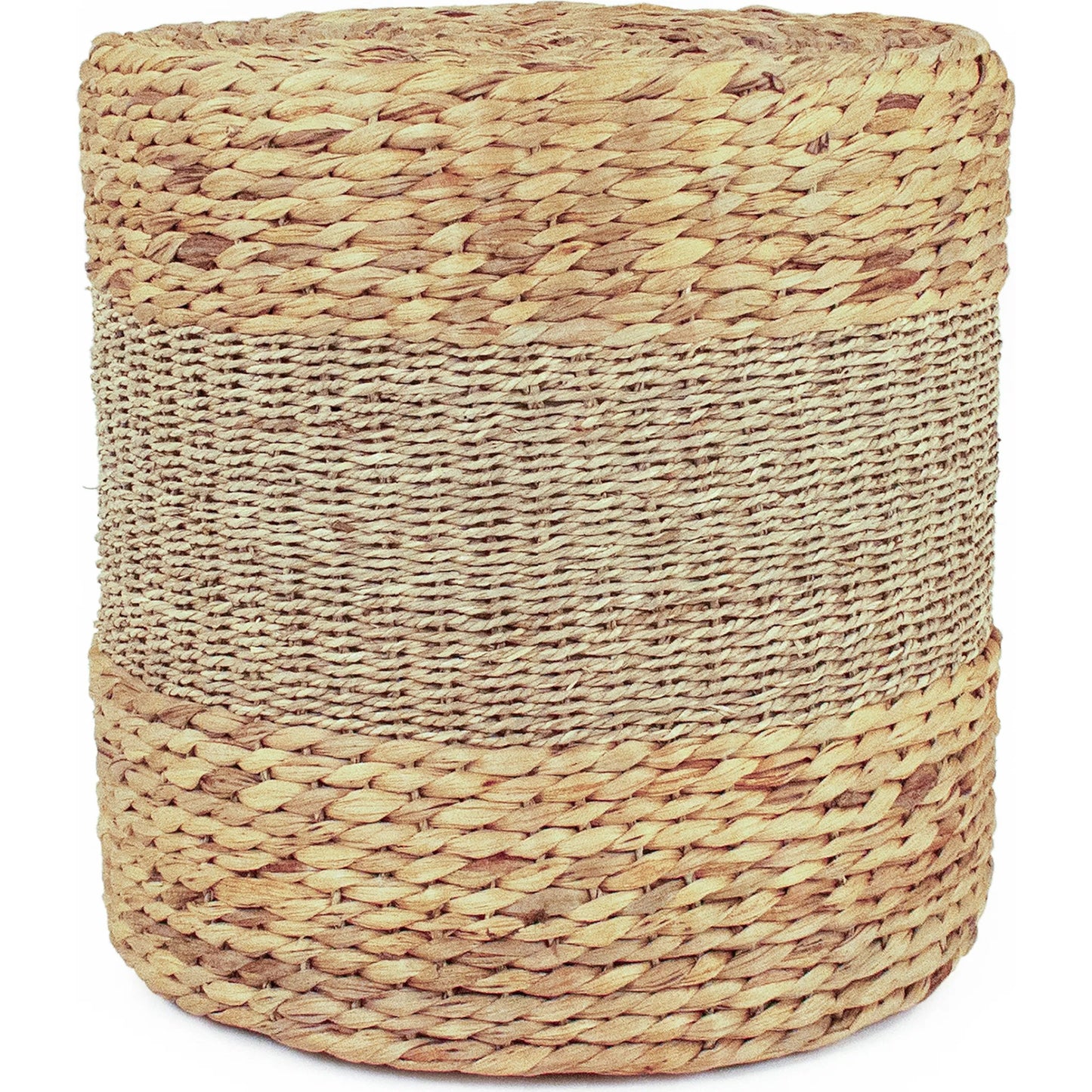 001 SI-2449020 | Primary Silo | Woven Round Ottoman by Zentique. Made from unique in a unique style.