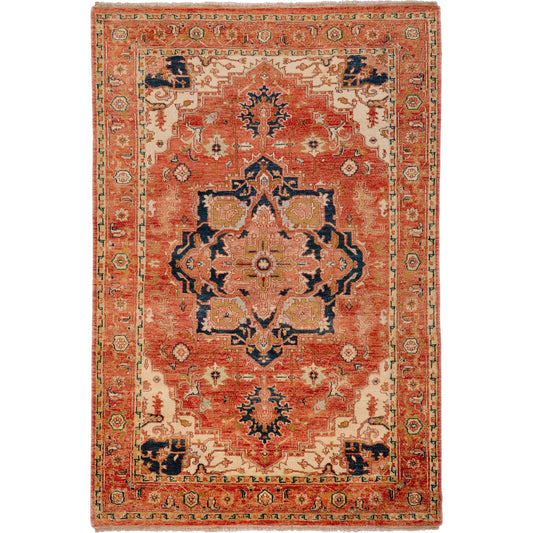 Zeus Rug - 1667 by Surya in rust, light beige, mauve, olive, ink blue, lavender. Made from 100% wool in a unique style.