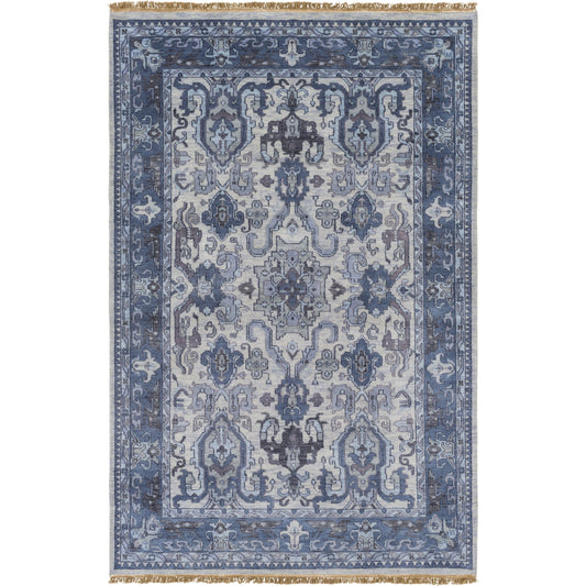 Zeus Rug - 15305 by Surya in denim, light sage, charcoal, ink blue, oatmeal. Made from unique in a unique style.