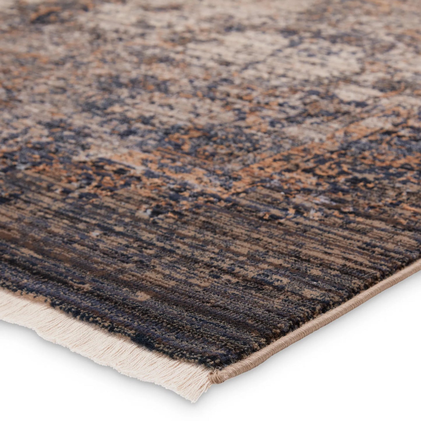004 SI-2386541,SI-2444853 | Closeup | Zefira ZFA02 Rug by Jaipur Living in blue, beige. Made from 100% polypropylene in a unique style.