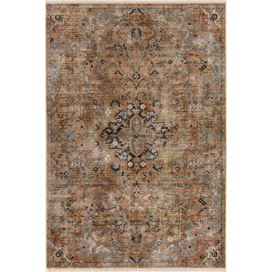 Zefira ZFA08 Rug by Jaipur Living in brown, gray. Made from 100% polypropylene in a unique style.