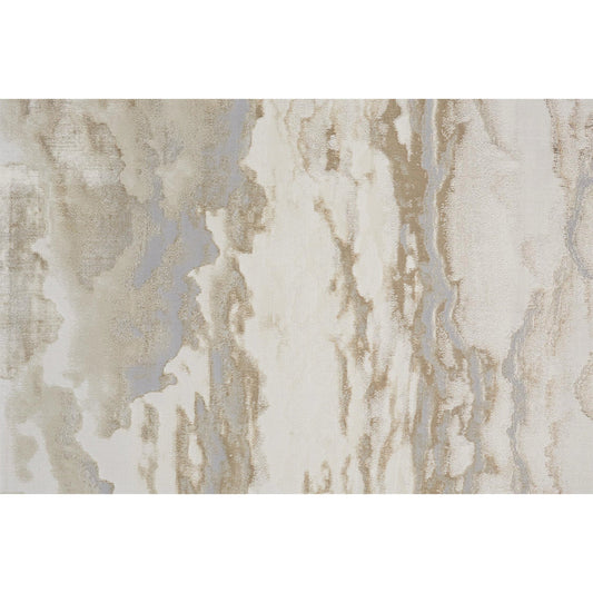 Aura Rug - 3727F by Feizy in ivory, tan, gray. Made from polyester, polypropylene in a unique style.