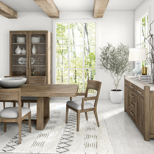 Stockyard Side Chair (Set of 2) by A.R.T. Furniture in smoked. Made from ash solids, knotty white oak veneers, foam, fabric in a modern style.