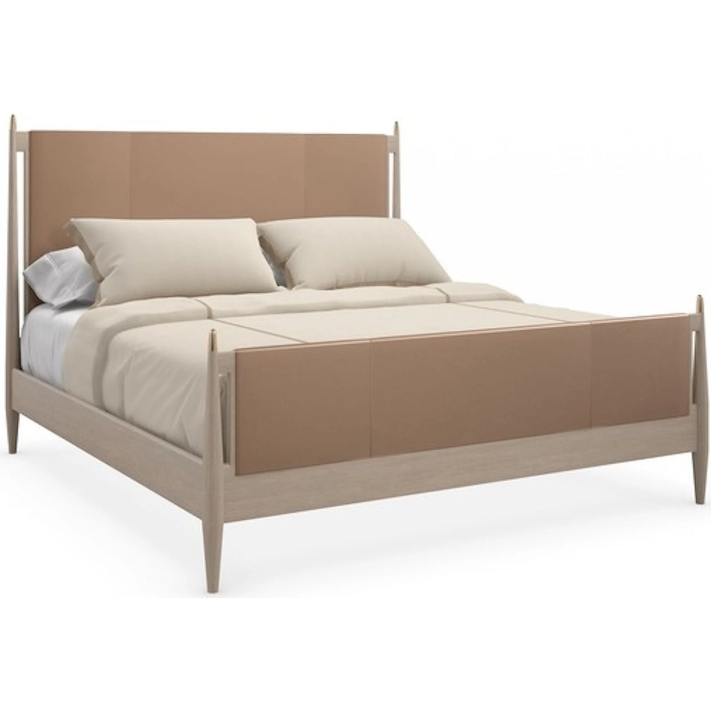 001 SI-2096004 | Primary Silo | Rhythm Bed - Queen by Caracole in camel, oak, bronze and sun drenched oak, lucent bronze oak. Made from oak, poplar, quartersawn oak in a transitional style.