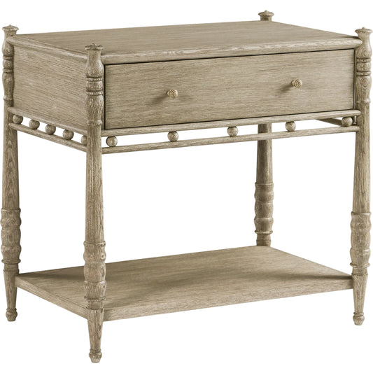 Morris Bedside Table by Jonathan Charles in greyed oak. Made from oak in a traditional style.