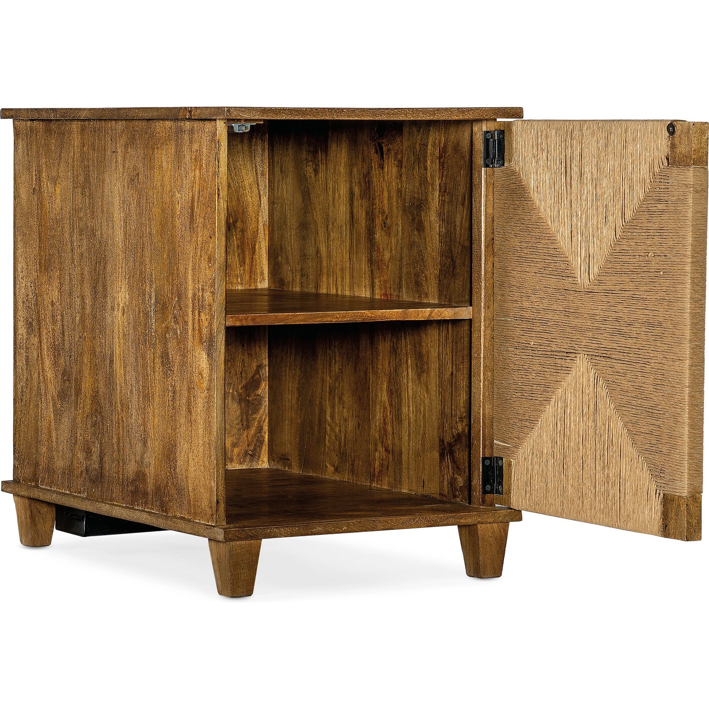 003 SI-1959600 | Additional Silo | Commerce & Market Roped Accent Chest by Hooker Furniture in medium natural wood. Made from mango solids, rope in a cottage & farmhouse style.