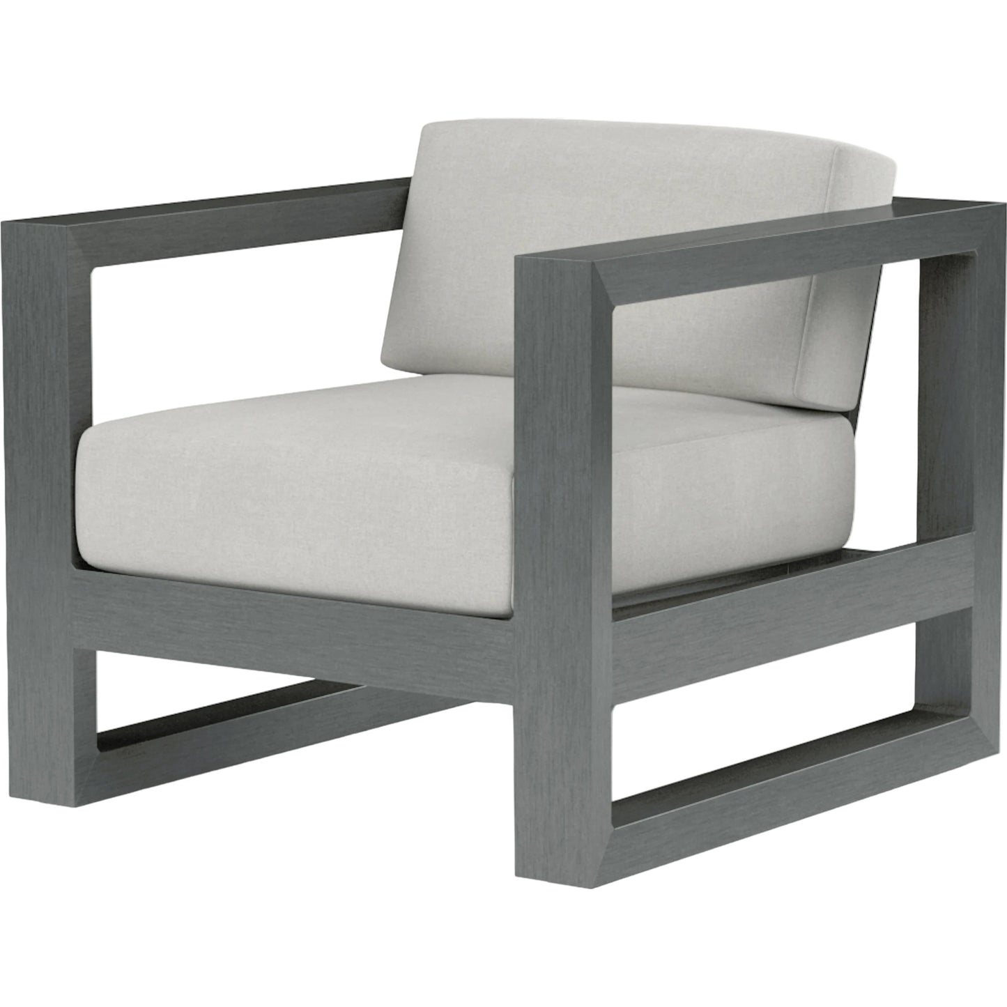 001 SI-2166971 | Primary Silo | Redondo Outdoor Club Chair by Sunset West in slate. Made from aluminum in a modern style.