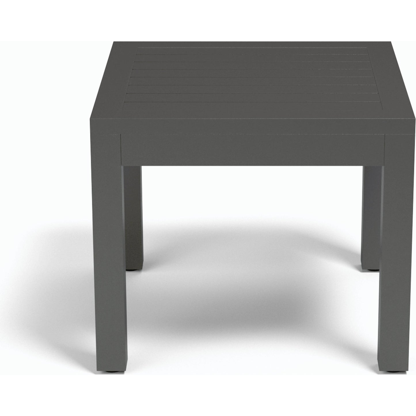 002 SI-2166677 | Additional Silo | Vegas Outdoor End Table by Sunset West in graphite. Made from aluminum in a modern style.