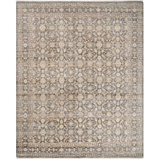 Zeenat Rug - 540820 by Surya in taupe, charcoal, ivory, slate, beige. Made from wool in a unique style.