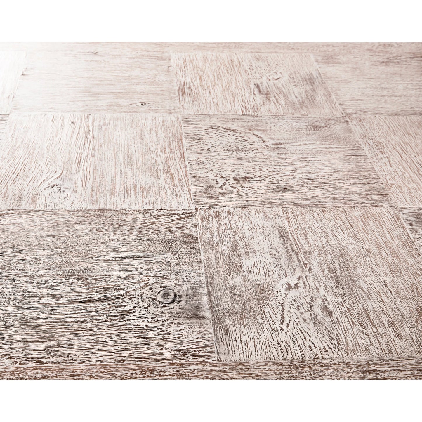 011 SI-2462565 | Closeup | 100" Bywater Extending Dining Table by Jonathan Charles in washed acacia. Made from acacia in a transitional style.
