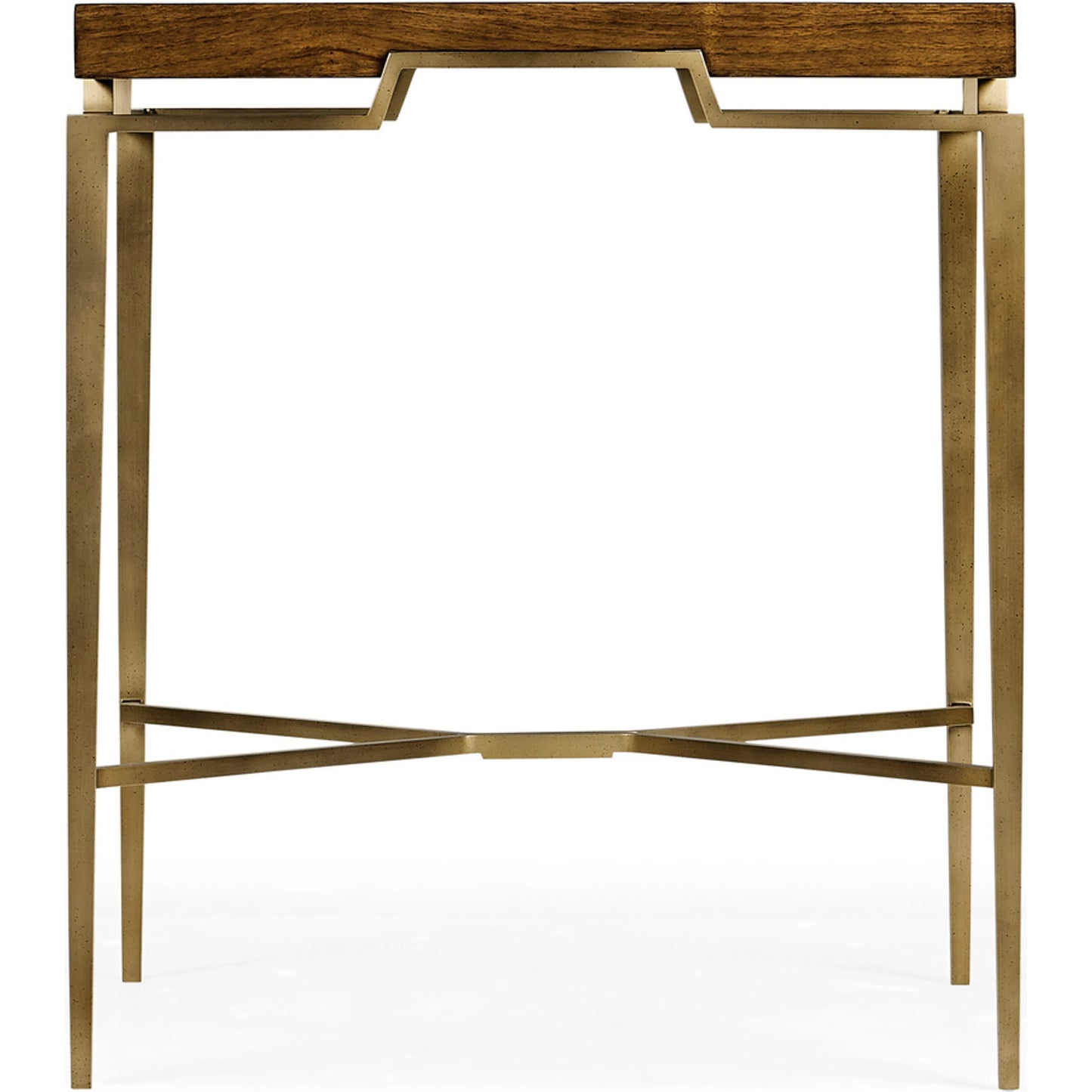 003 SI-1991098 | Additional Silo | Toulouse Eggshell End Table by Jonathan Charles in plateado eggshell. Made from walnut quarter figured veneer in a modern style.