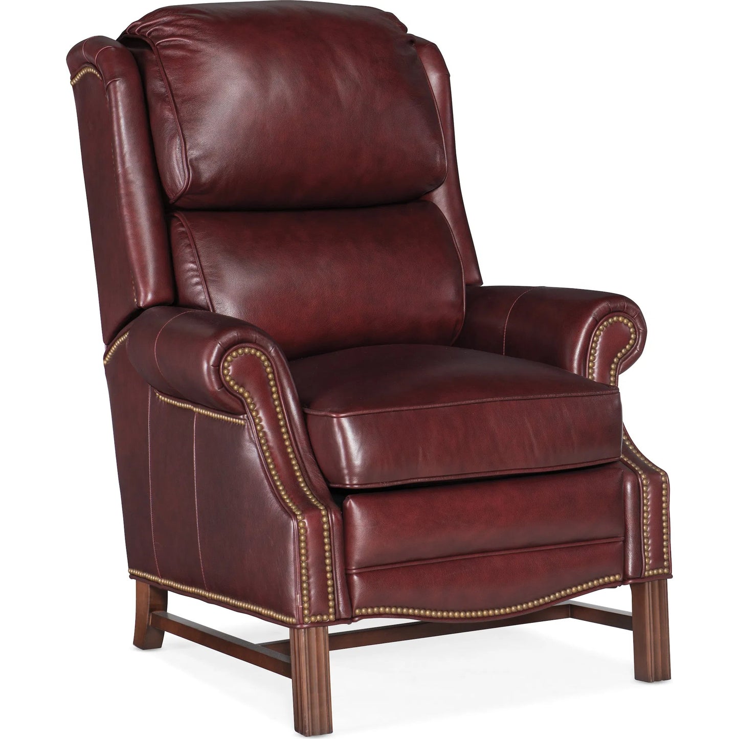 001 SI-1873032 | Primary Silo | Alta High Leg Reclining Lounger by Bradington-Young by Hooker Furniture. Made from 100% leather in a unique style.