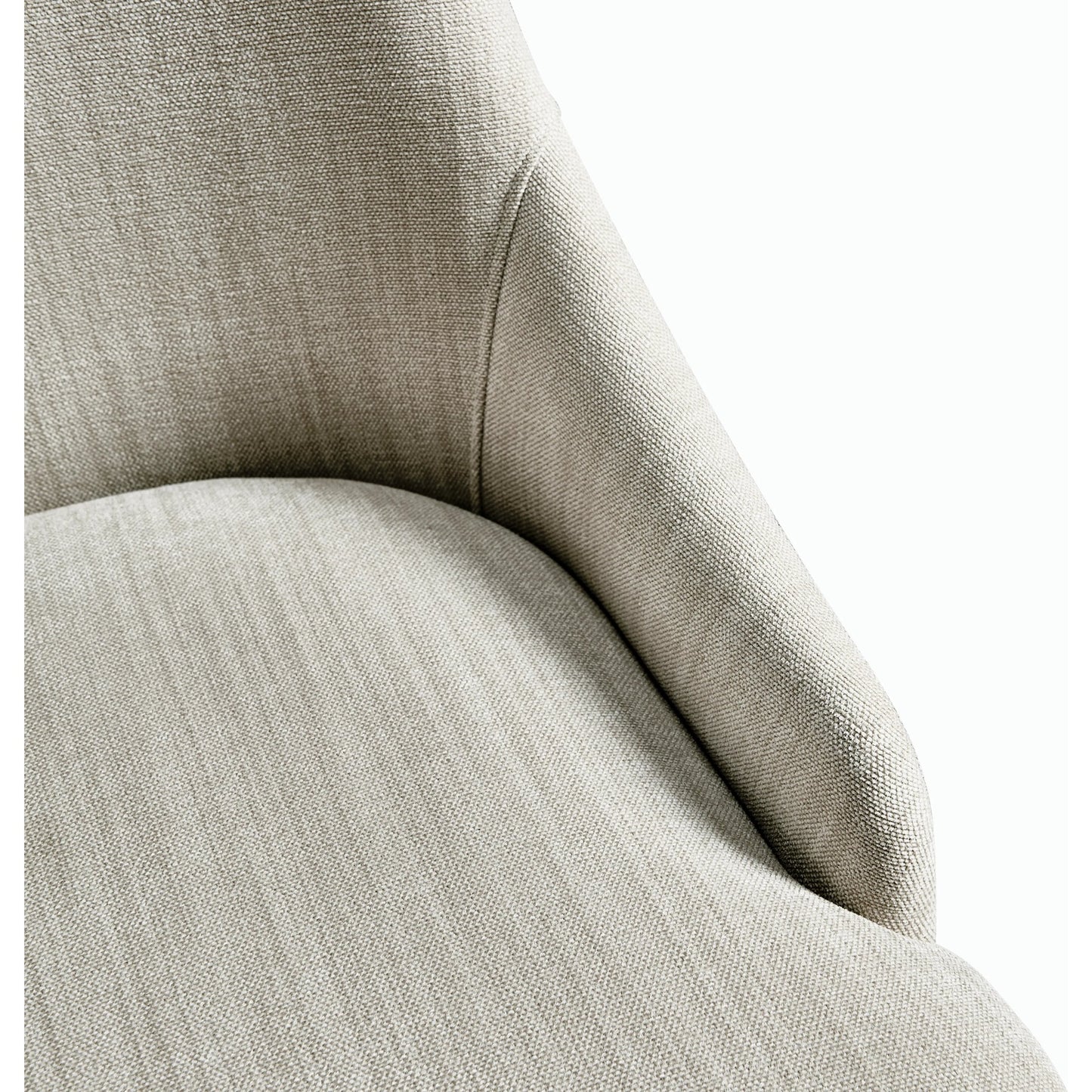003 SI-2186307 | Closeup | Timeless Aurora Upholstered Side Chair in Ebonized Black by Jonathan Charles in black and ebonized black. Made from oak, foam, fabric in a modern style.