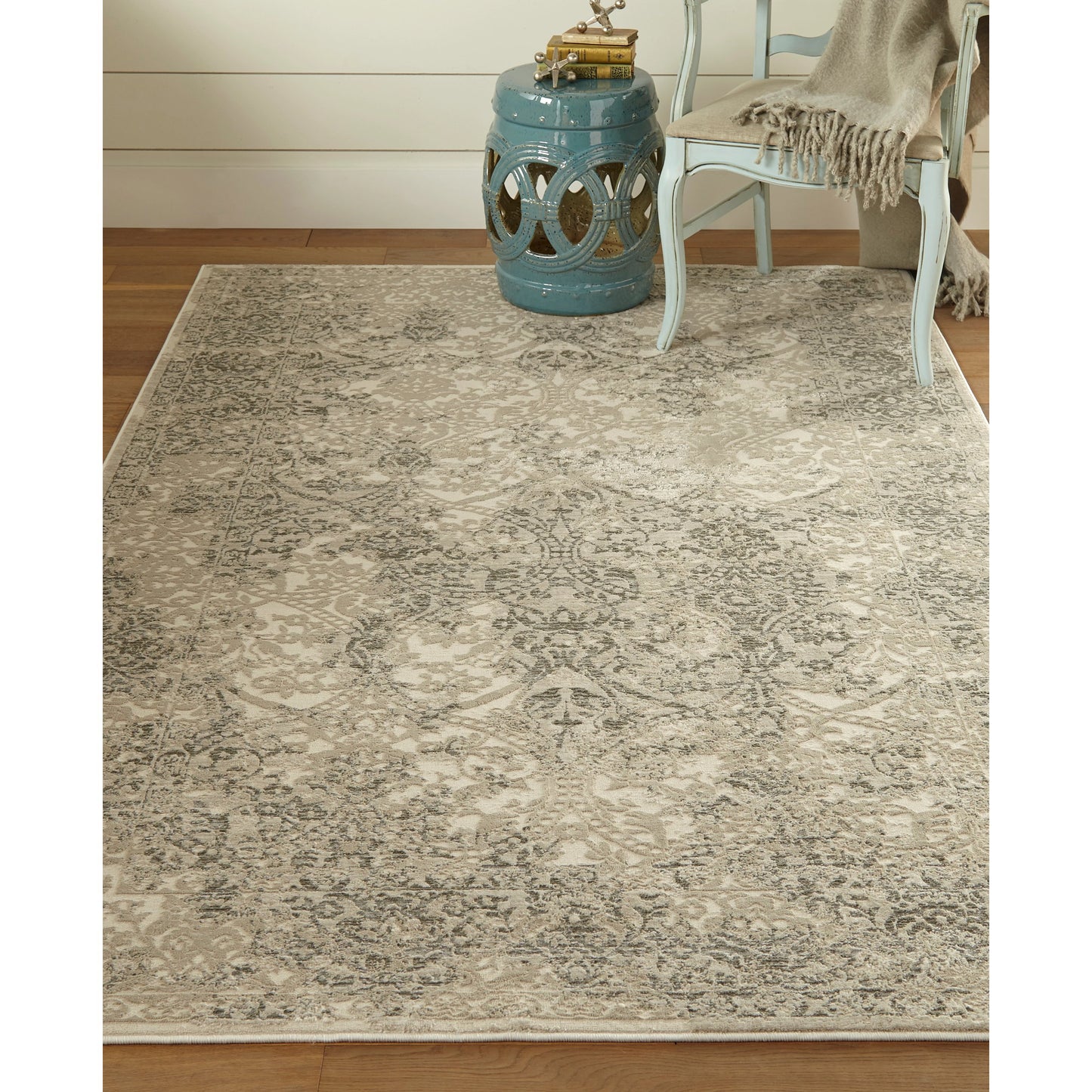 012 SI-1752023,SI-1752024,SI-1752025,SI-1752026,SI-1752027 | Lifestyle | Prasad Rug - 3682F by Feizy in ivory, gray, black. Made from polypropylene, polyester in a unique style.